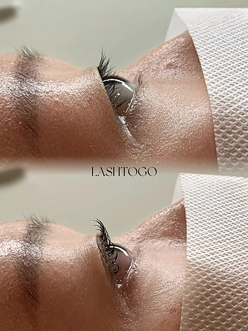 속눈썹 시술 클로즈업
